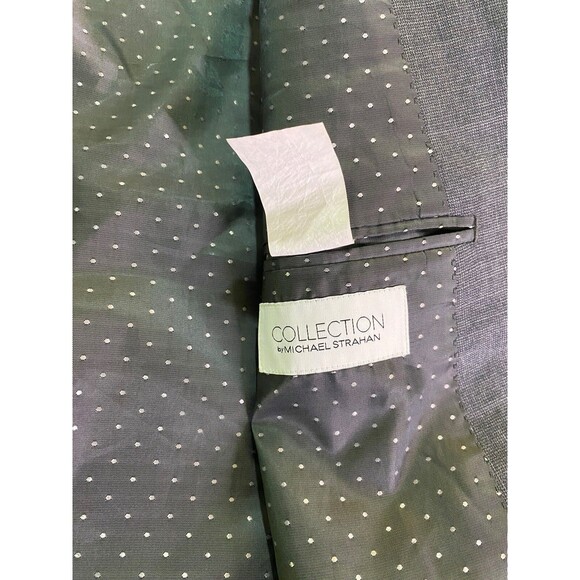 Michael Strahan Collection Mens Blazer Grey 50R Sports Coat Suit Jacket - Picture 7 of 9